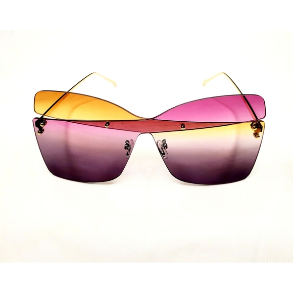 Accessories - Laser Cut Ombre Sunglasses
